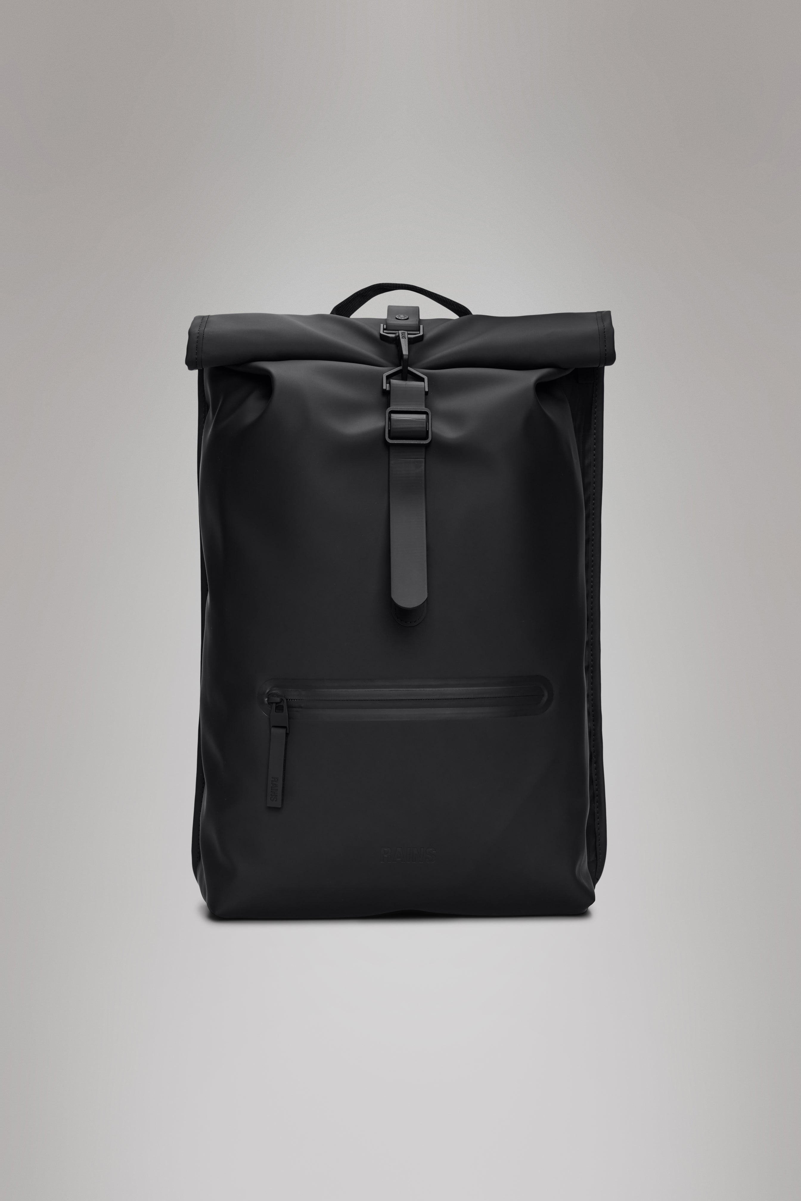 Rains Rolltop Rucksack Backpacks 01 Black