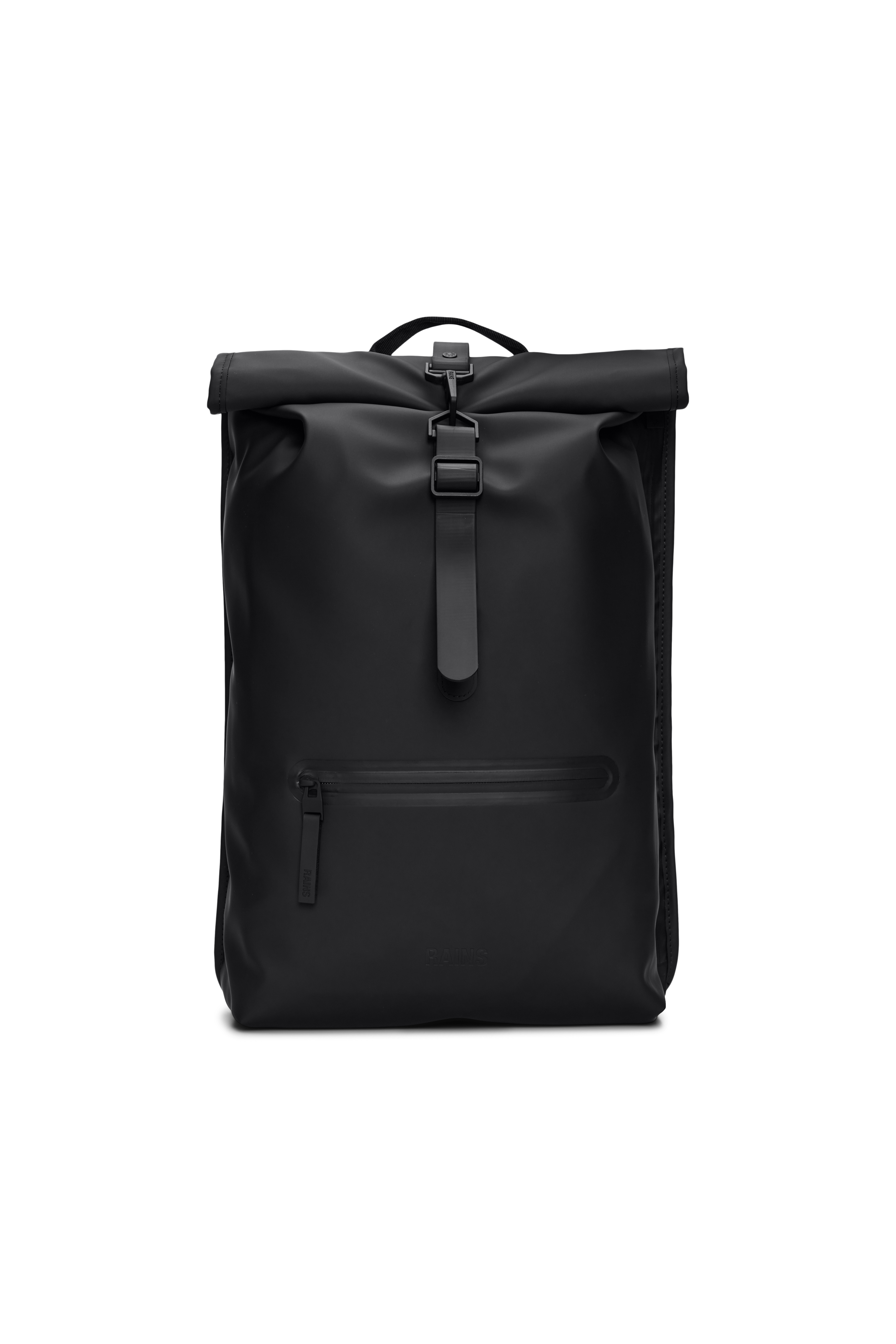 Rains Rolltop Rucksack Backpacks 01 Black