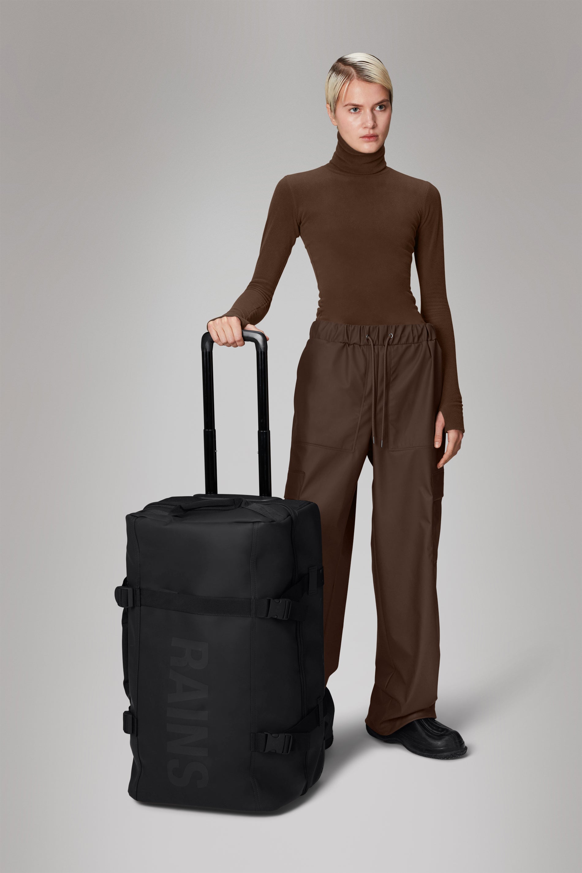 Rains Texel Check-in Bag Trolley 01 Black