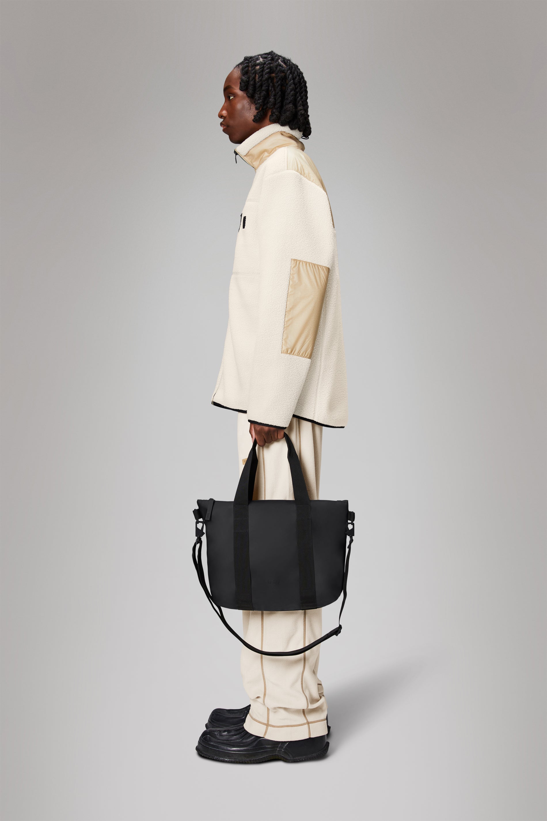 Rains Tote Bag Micro Tote 01 Black