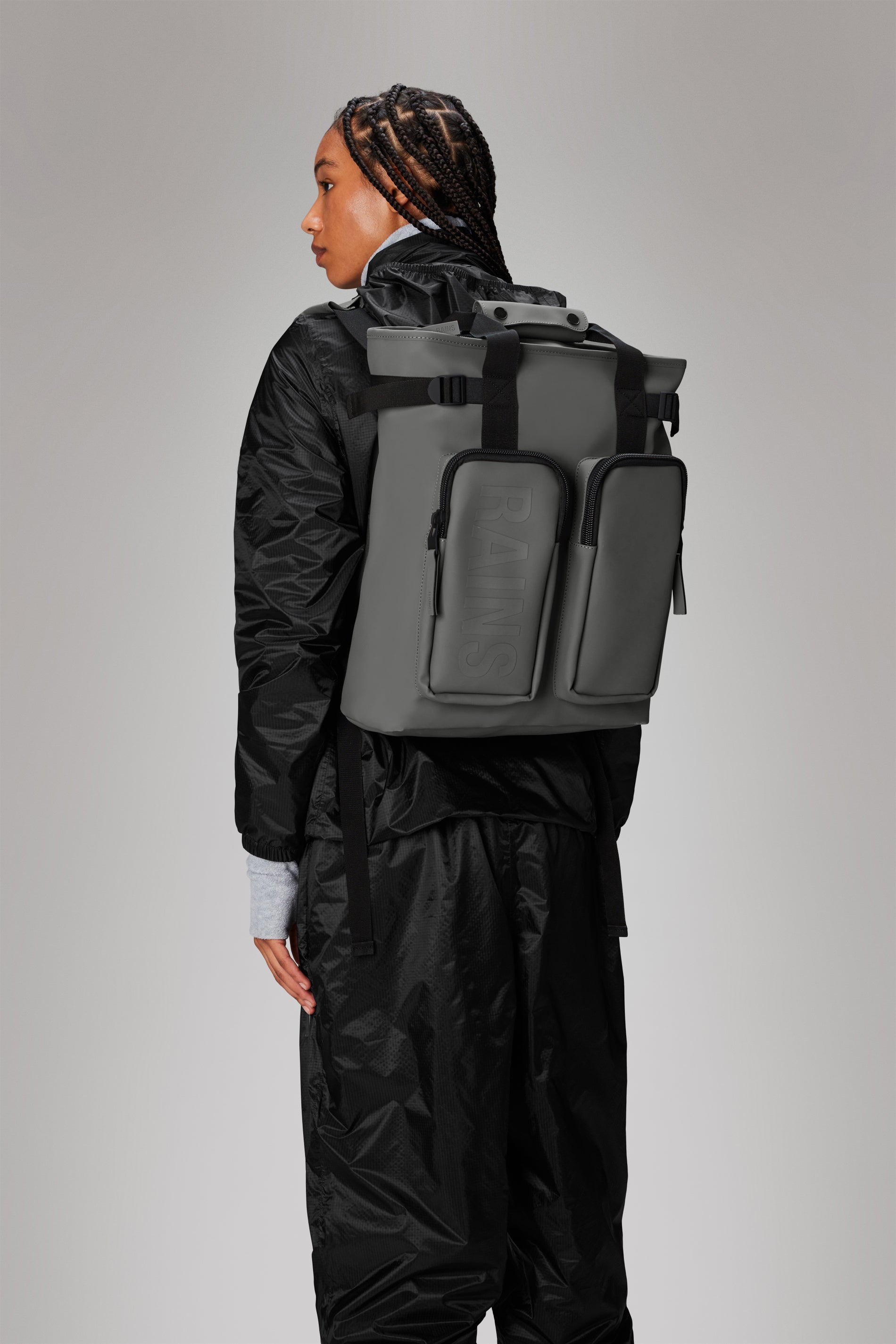Rains Texel Tote Backpack Backpacks 13 Grey