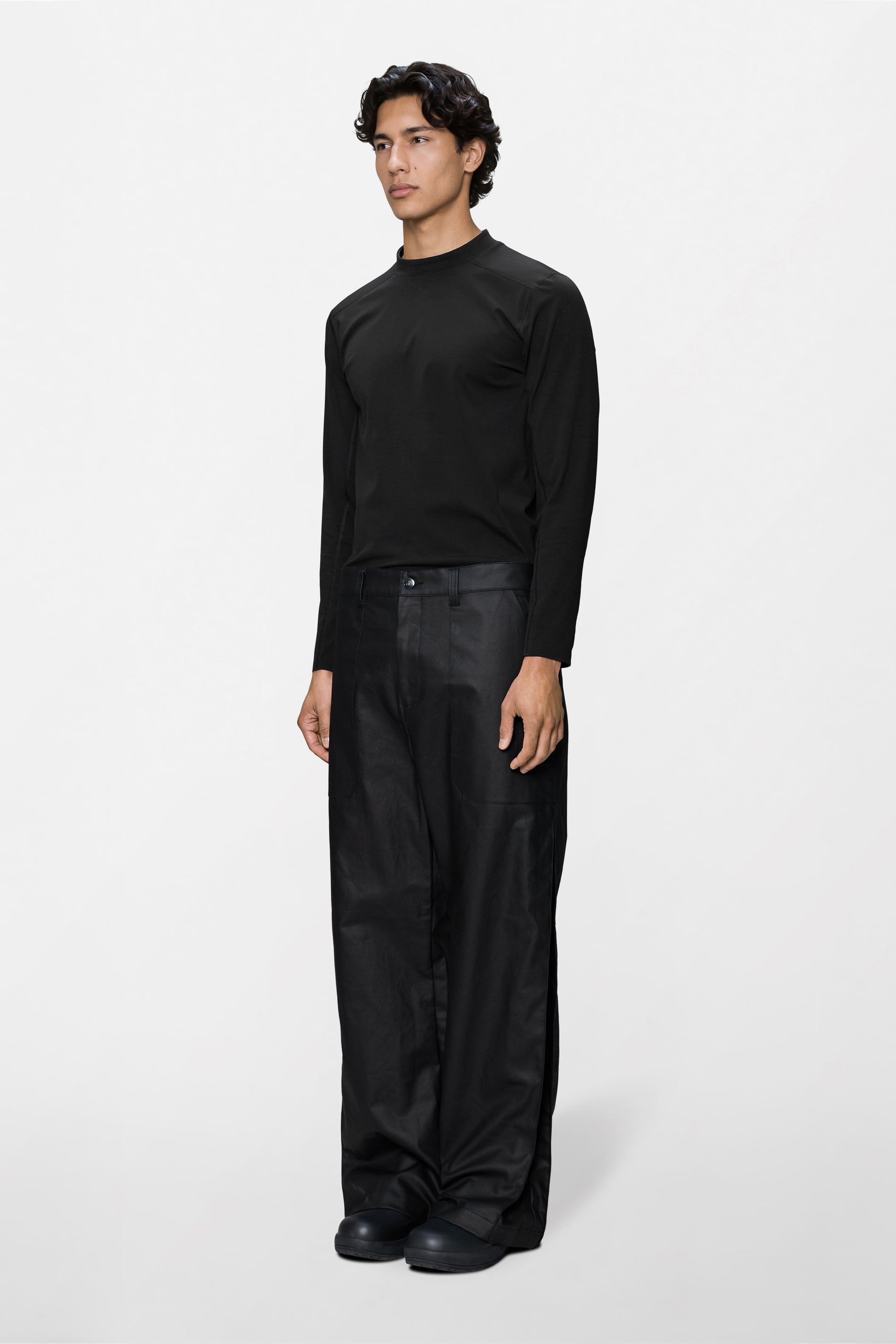 Heavy Woven Pants Straight
