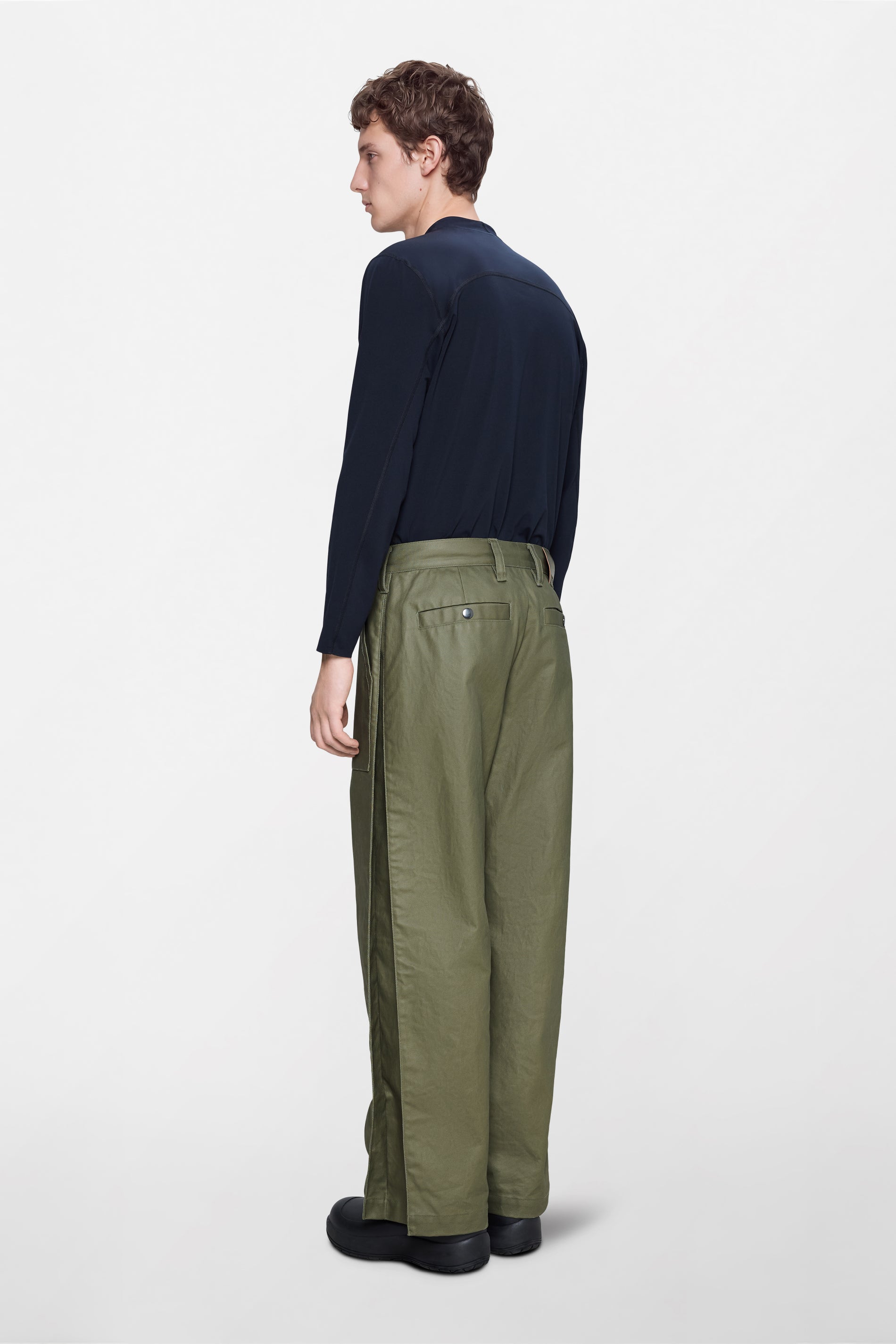 Heavy Woven Pants Straight