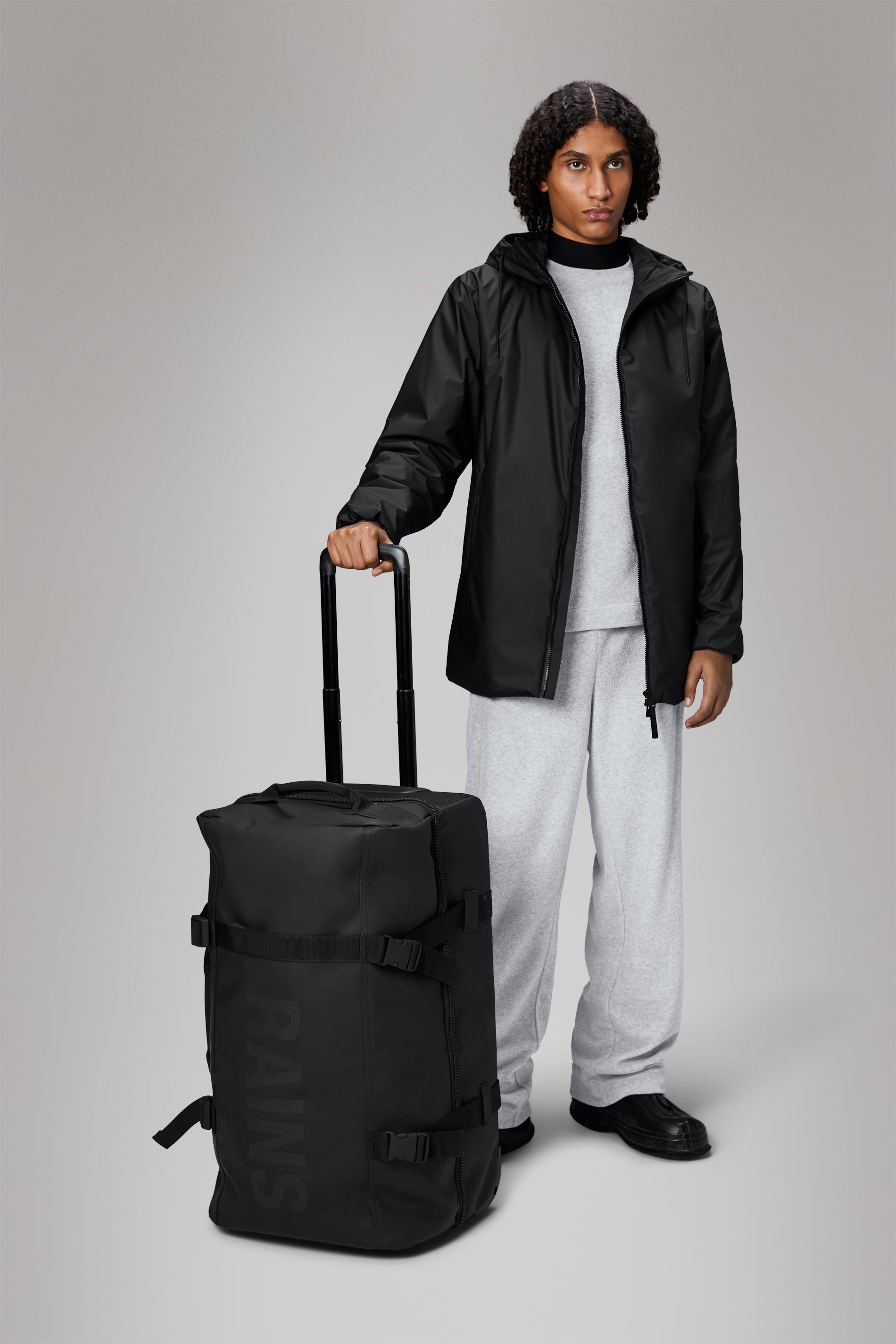 Rains Texel Check-in Bag Trolley 01 Black