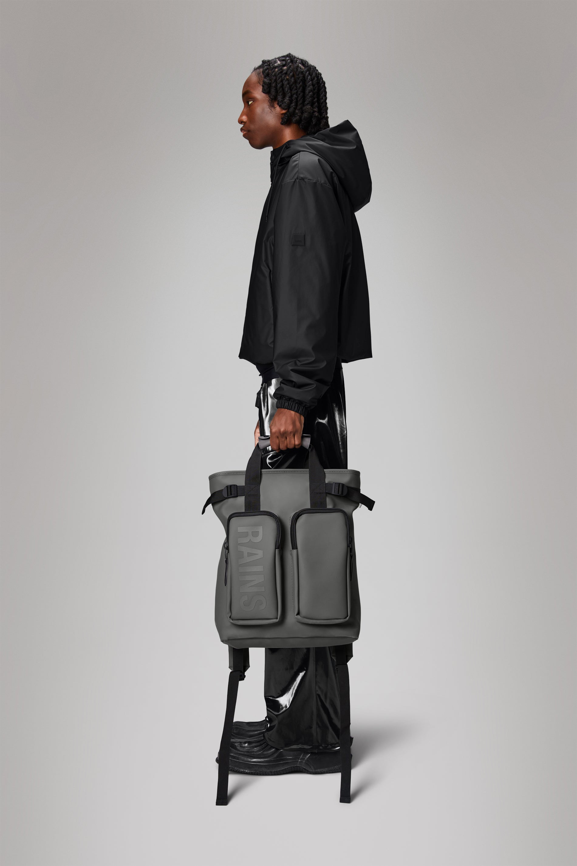 Rains Texel Tote Backpack Backpacks 13 Grey