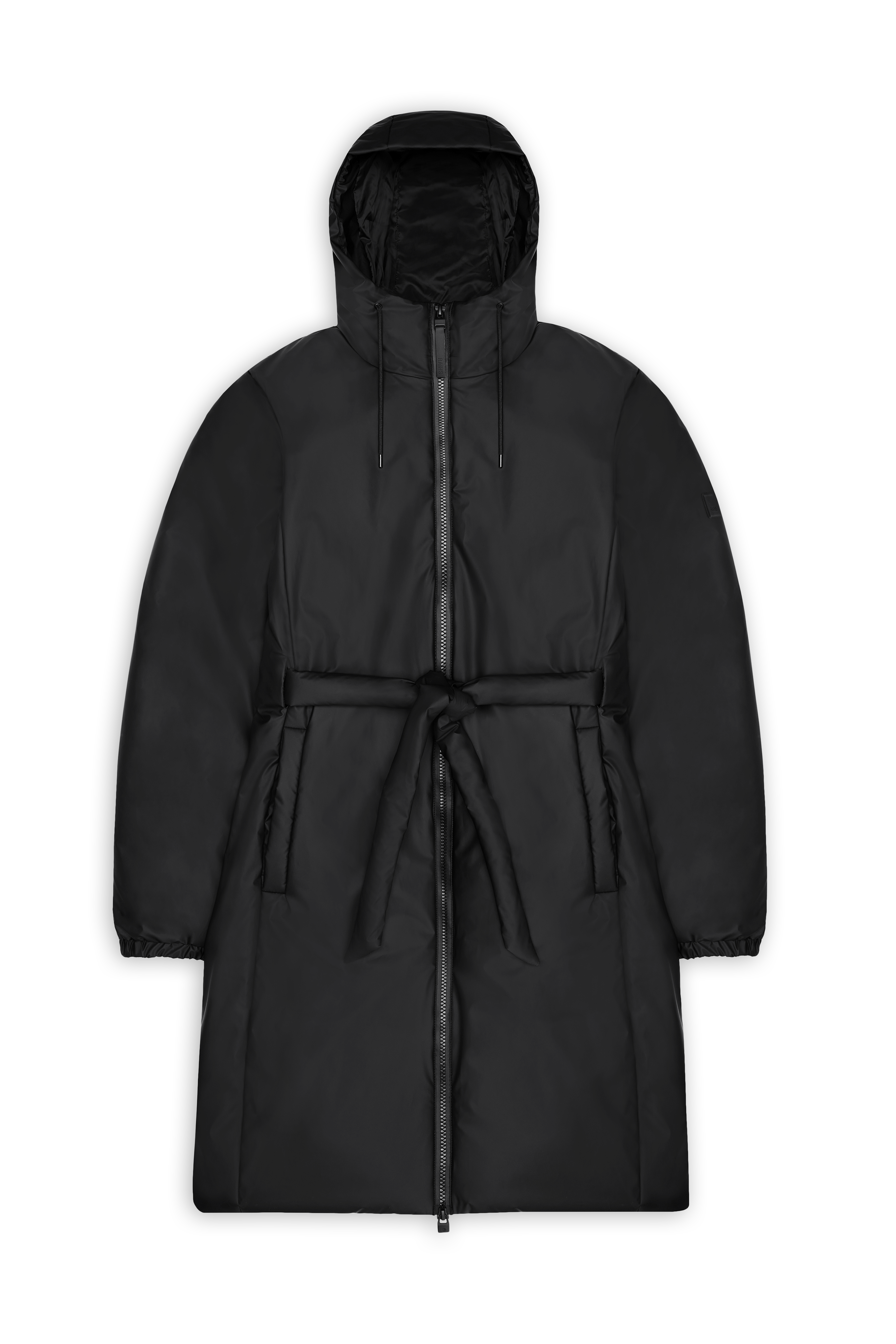 Rains Lohja Long Insulated Curve Jacket Jackets 01 Black