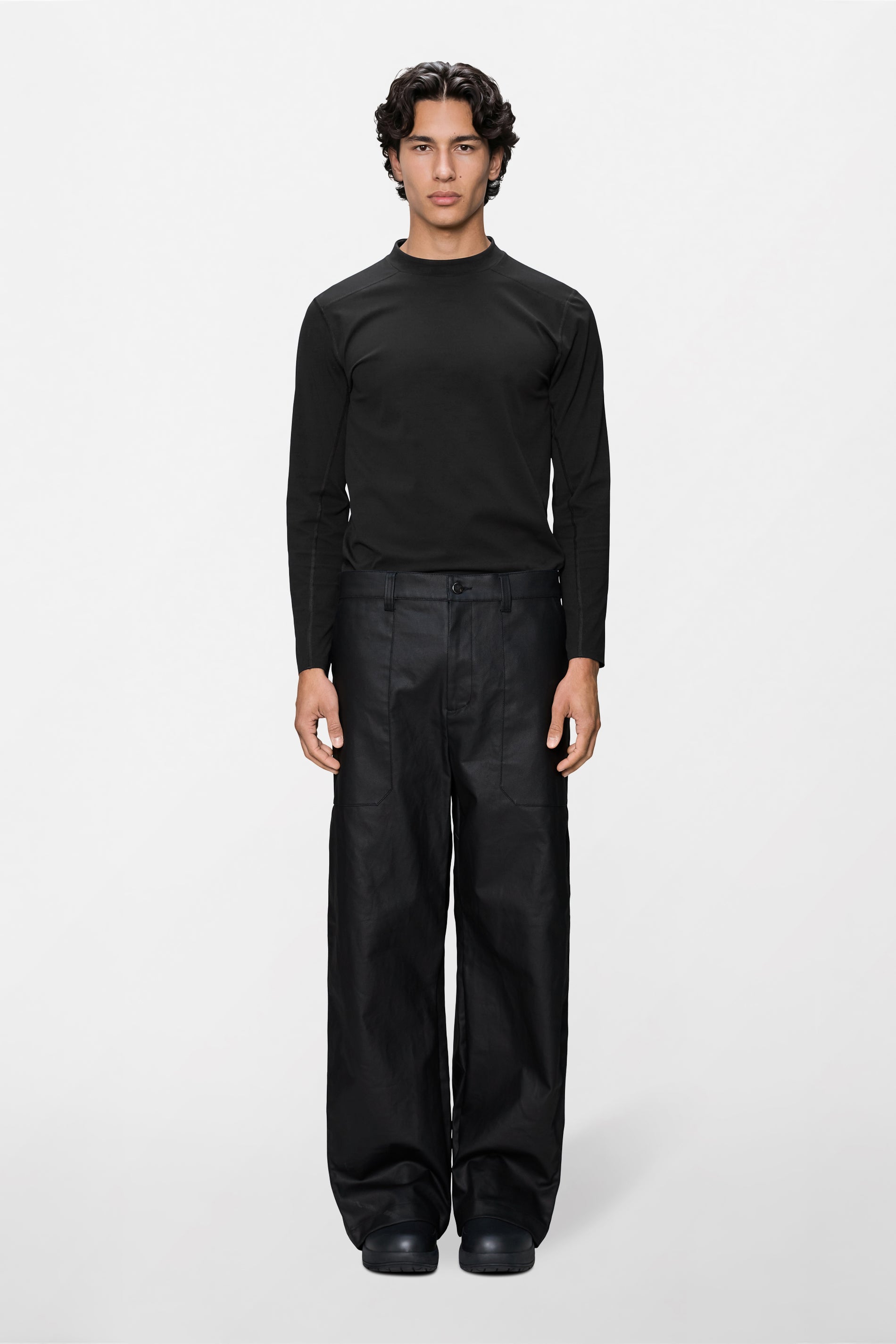 Heavy Woven Pants Straight