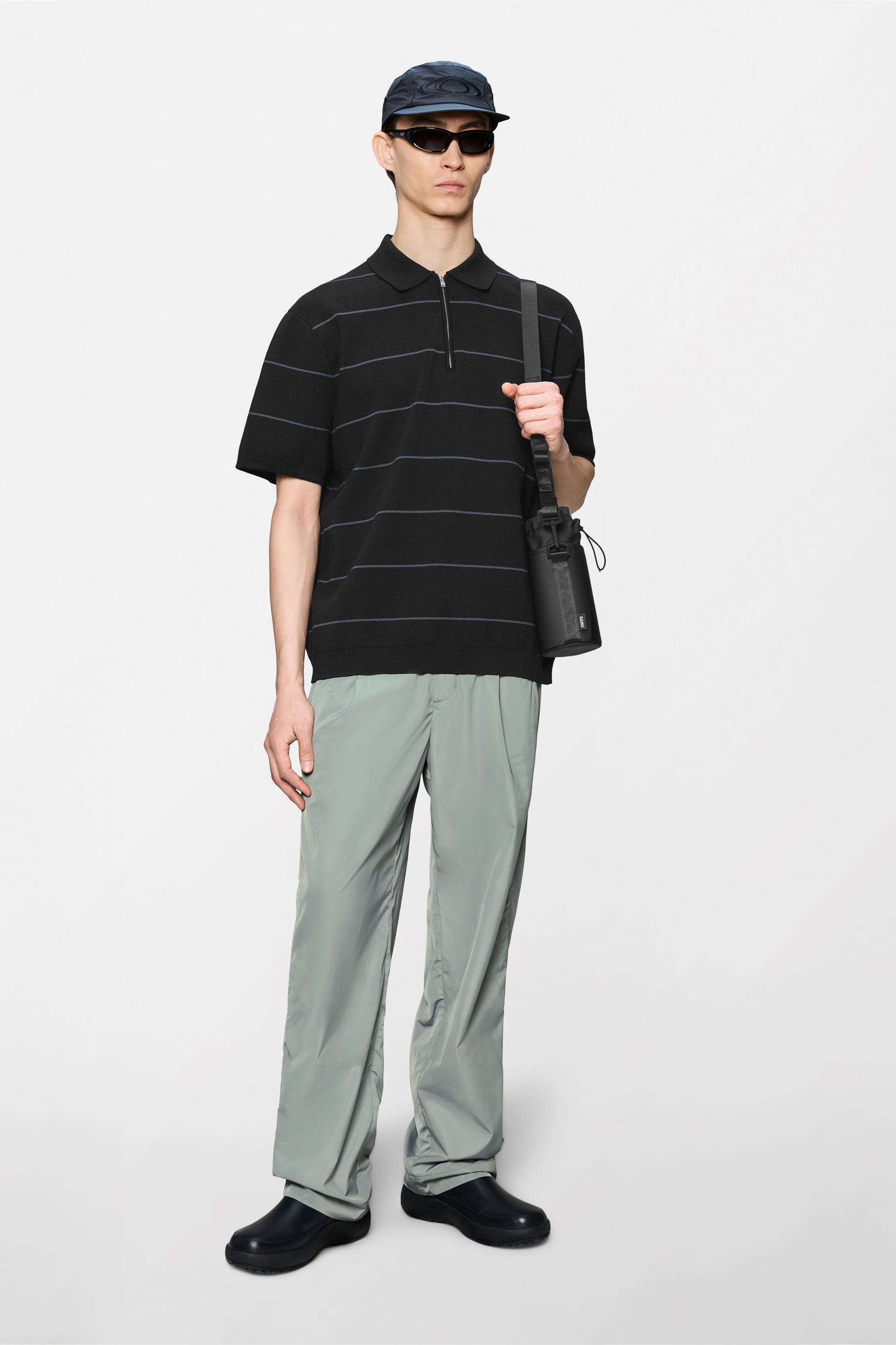 Striped Knit Polo