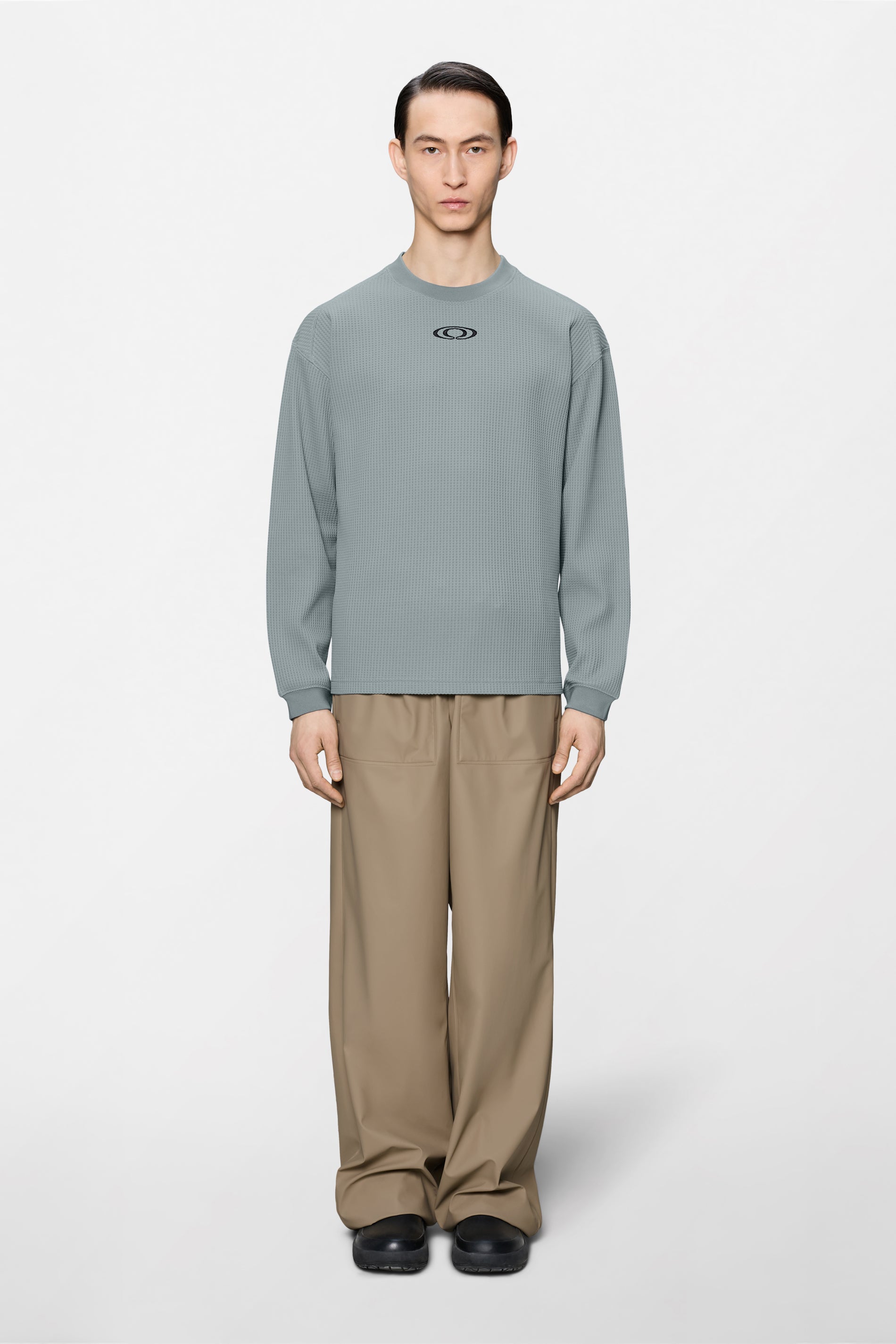 Waffle Long Sleeve T-shirt Splash