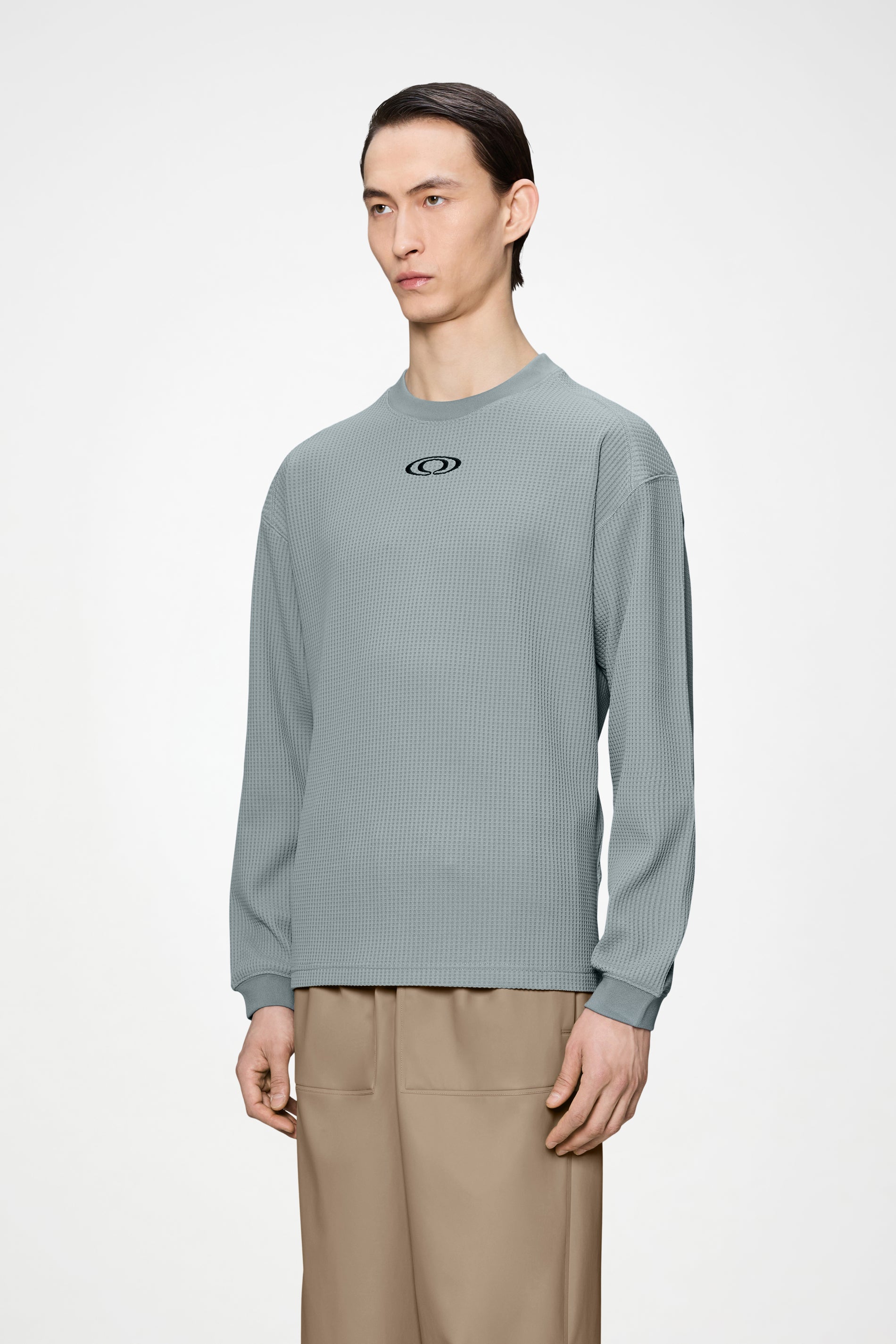 Waffle Long Sleeve T-shirt Splash